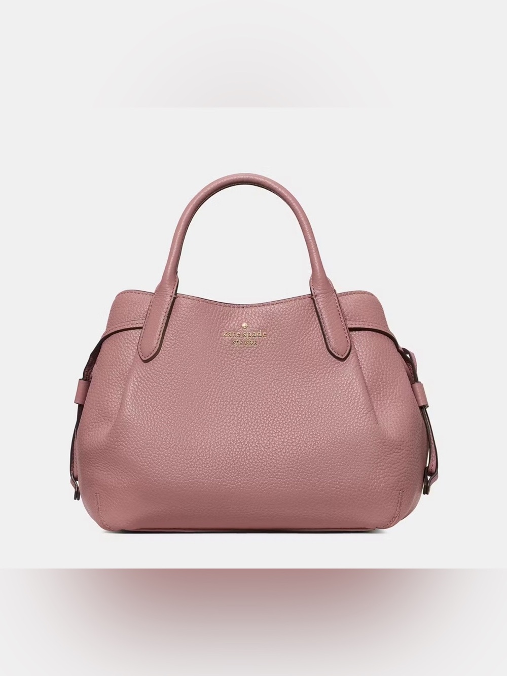 NWT Kate Spade Dusk Rose Pebble Leather Dumpling Satchel Small